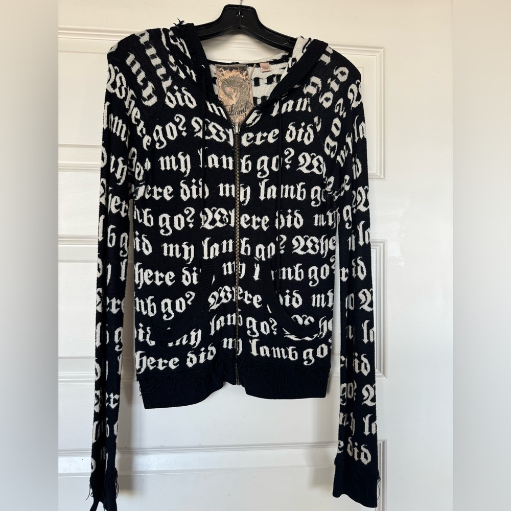 L.A.M.B. "Where Did My Lamb Go?" Cashmere Hoodie - Picture 5 of 9